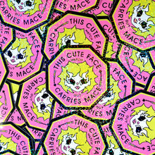 Load image into Gallery viewer, Cute Mace Glitter Sticker