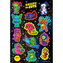 Load image into Gallery viewer, Cutie Cryptids Glitter Sticker Sheet