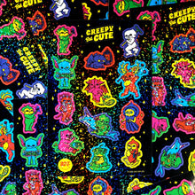Load image into Gallery viewer, Cutie Cryptids Glitter Sticker Sheet