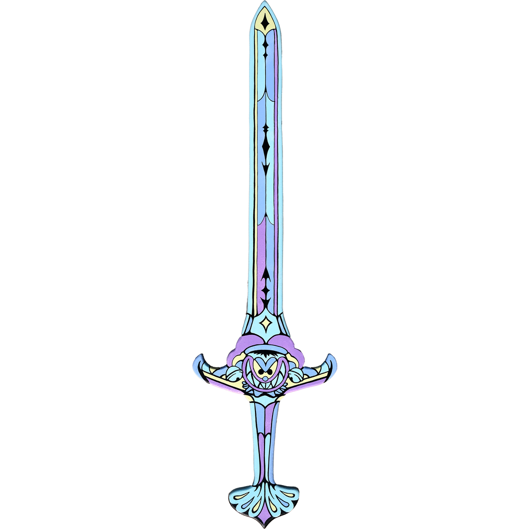 Trickster Sword Woodcut