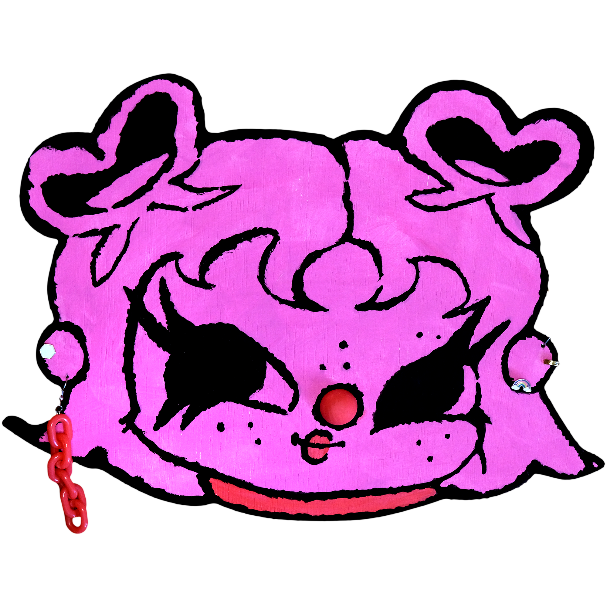 Earring Ladies Woodcuts