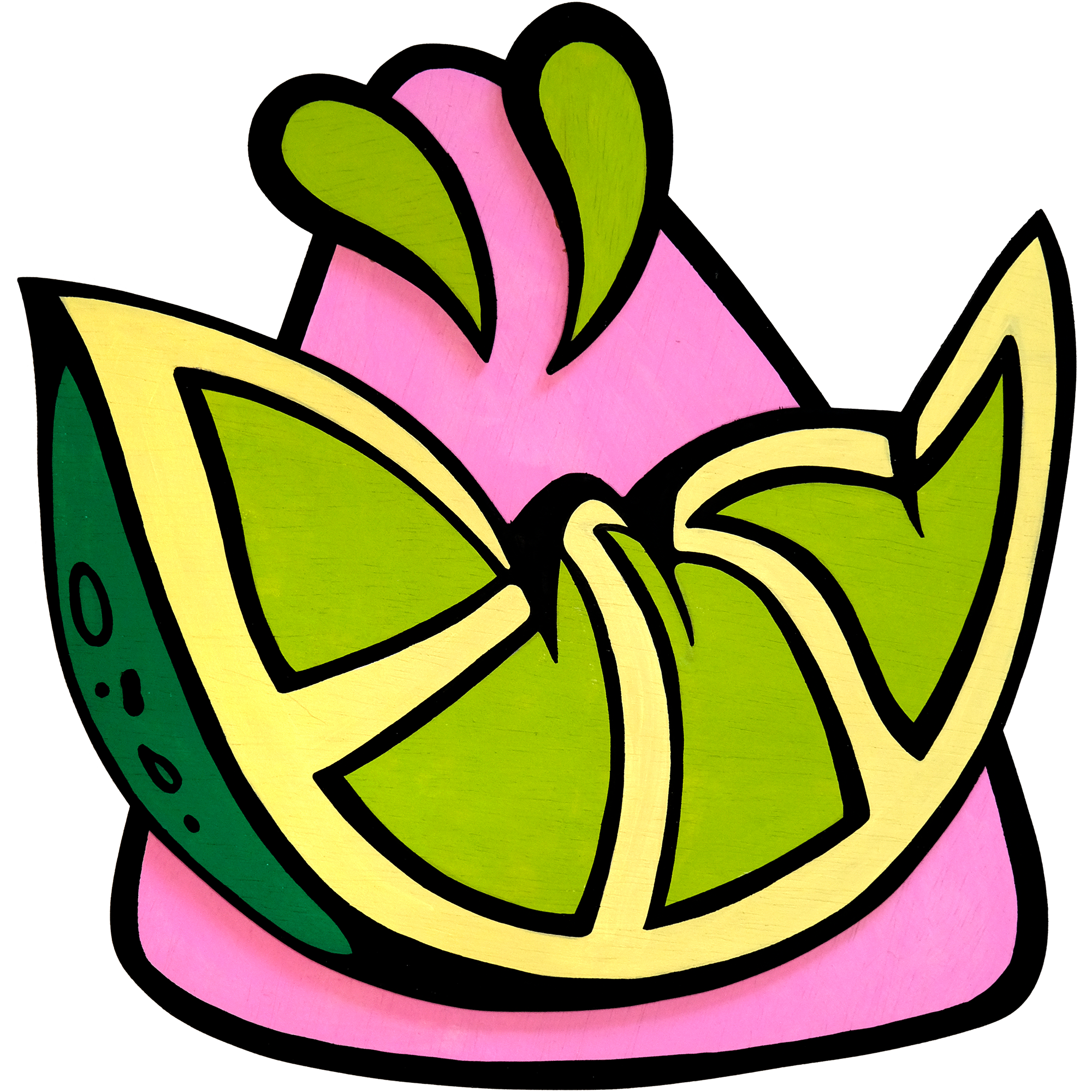 Citrus Wedge Woodcut