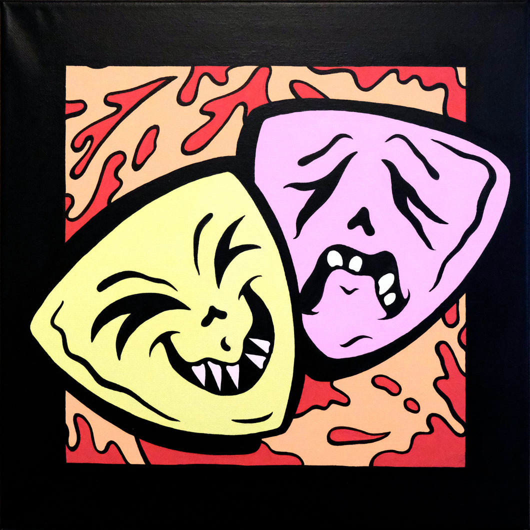 Comedy Tragedy Painting
