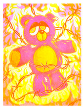 Load image into Gallery viewer, Deady Bear Riso Print
