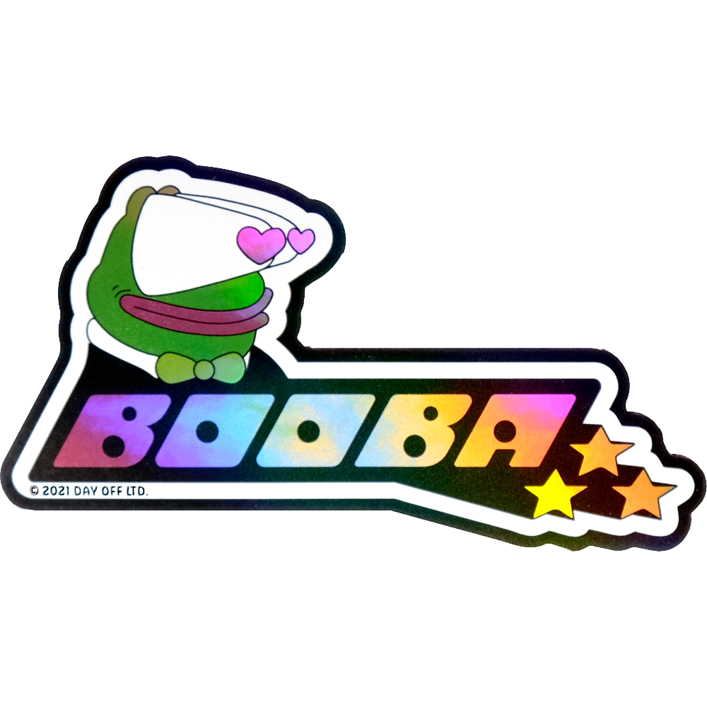 Booba Holo Sticker