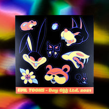 Load image into Gallery viewer, Evil Toons Sticker Sheet
