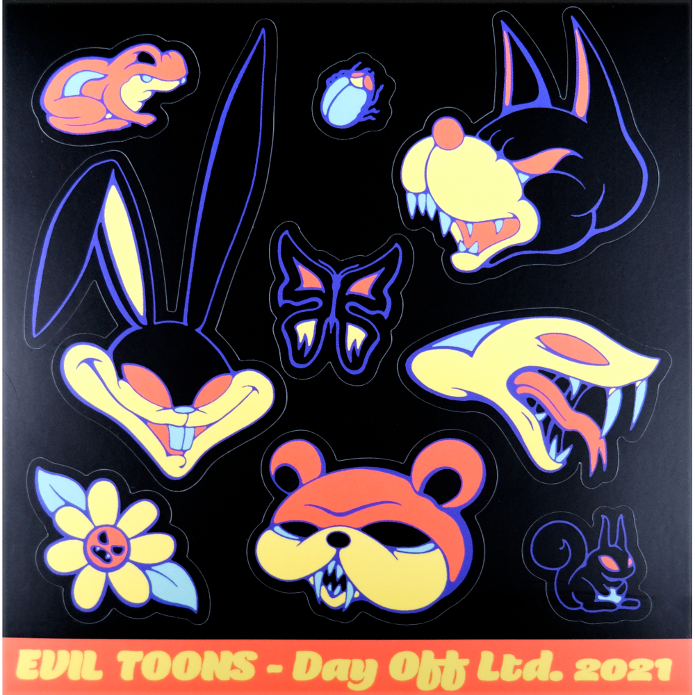 Evil Toons Sticker Sheet